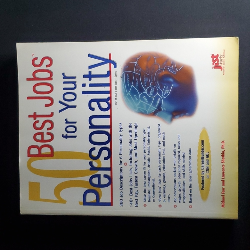 50 Best Jobs for Your Personality Softcover Book.